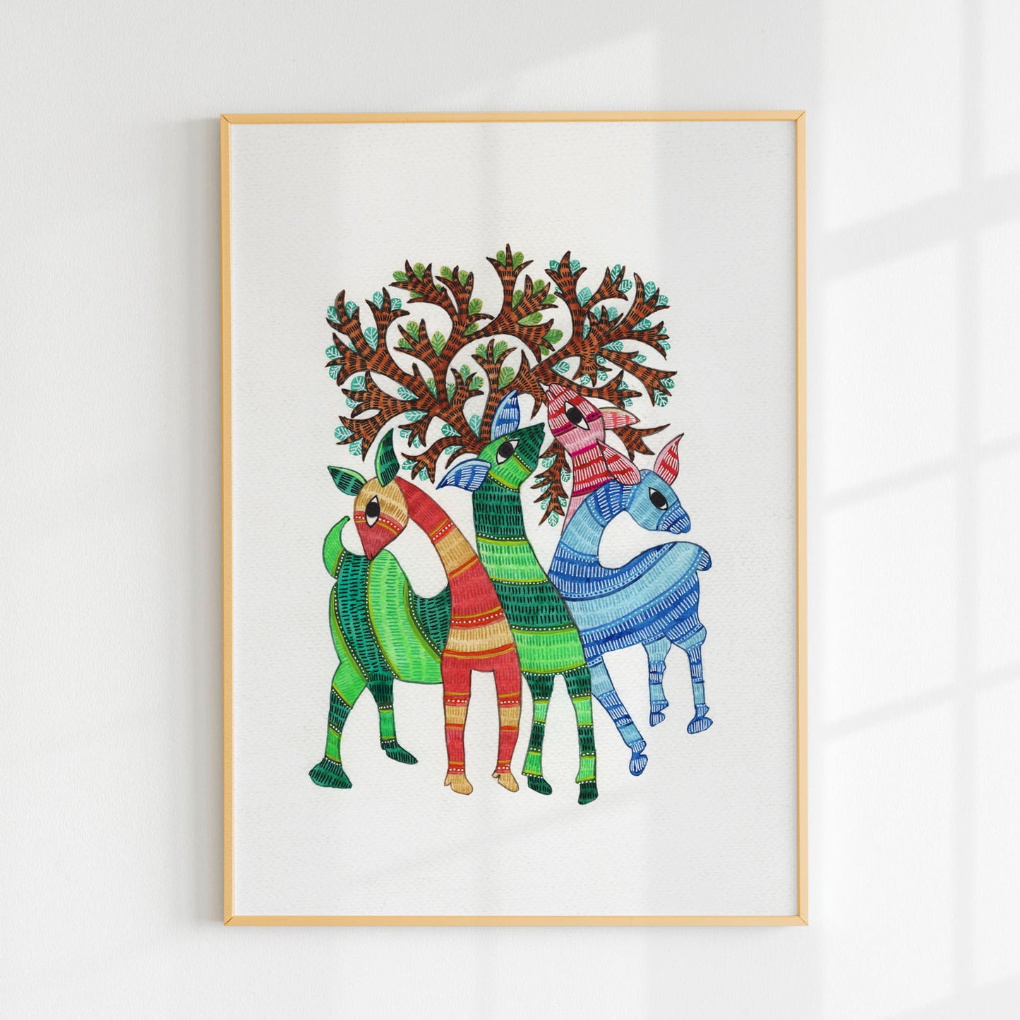 Gond - Group Of Deer